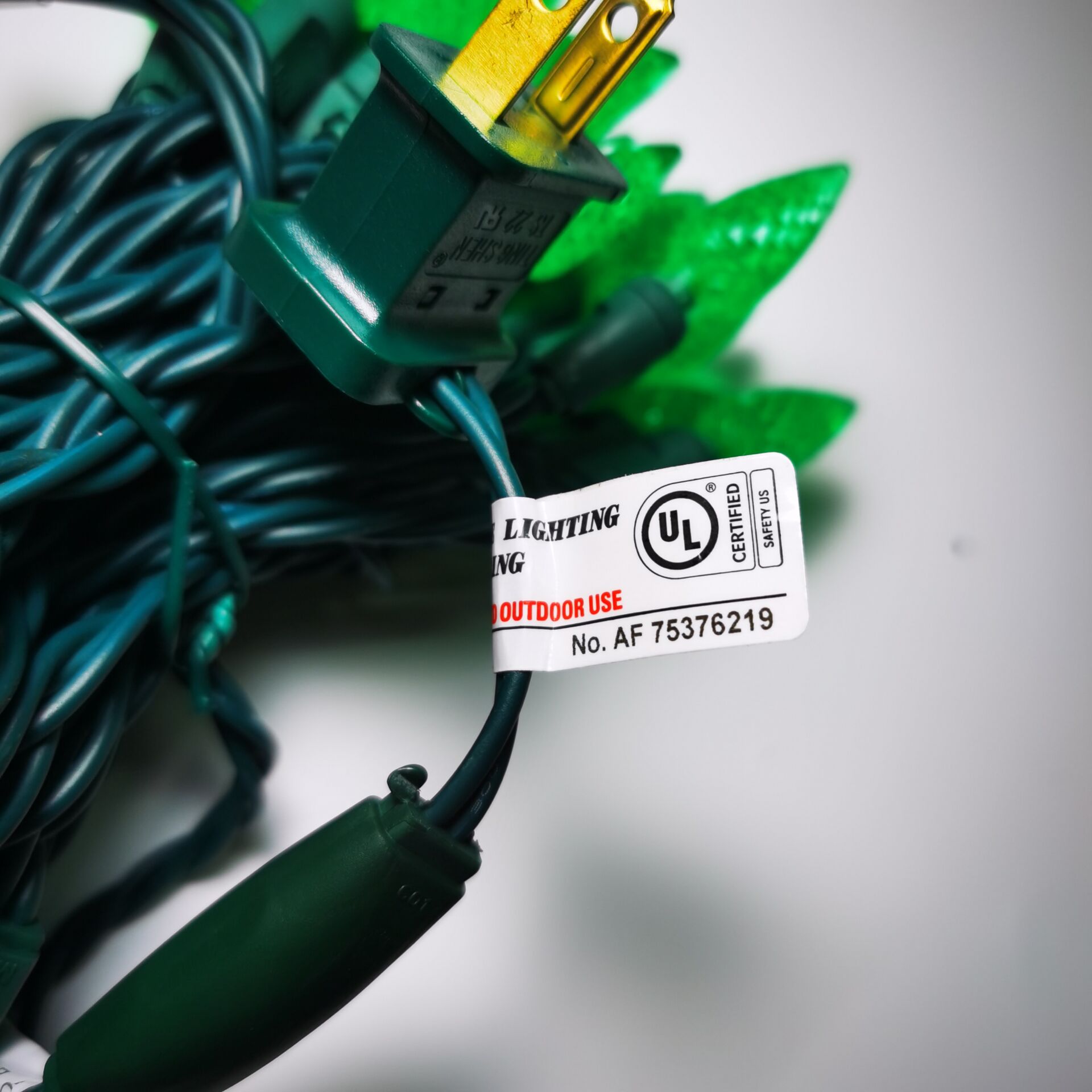 UL C6 Клубнично-зеленые светодиодные гирлянды 