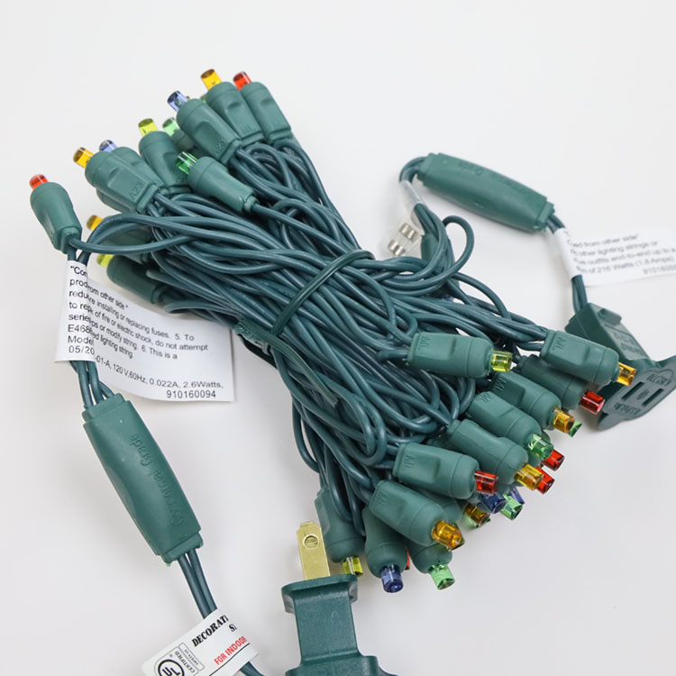 Набор мини-светодиодных гирлянд диаметром 5 мм UL Мульти светодиодные рождественские огни UL