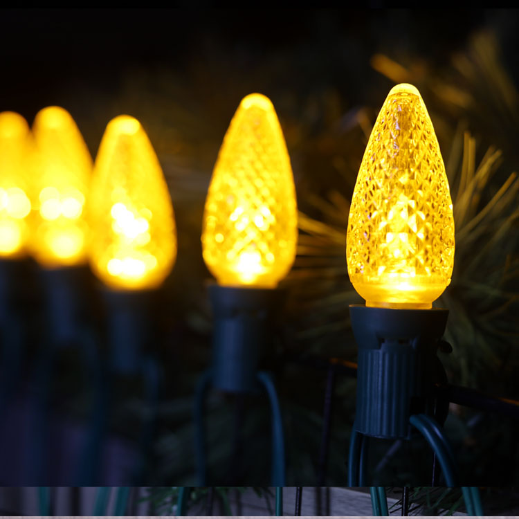 Желтые сменные светодиодные лампы UL C9 Minleon 