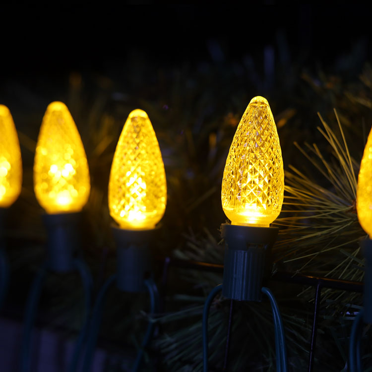 Желтые сменные светодиодные лампы UL C9 Minleon 