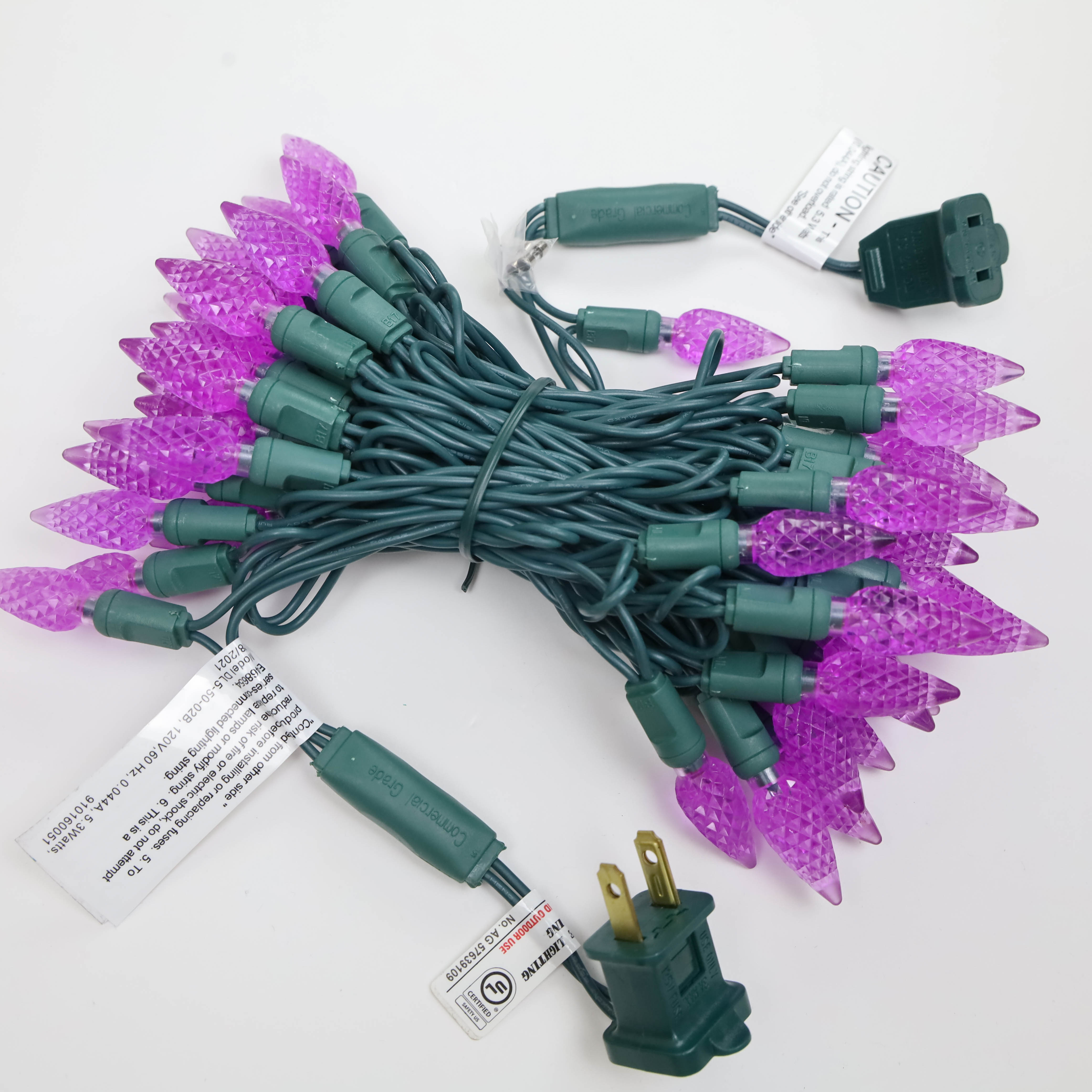 C6 Клубничные светодиодные гирлянды UL Purple Light Set