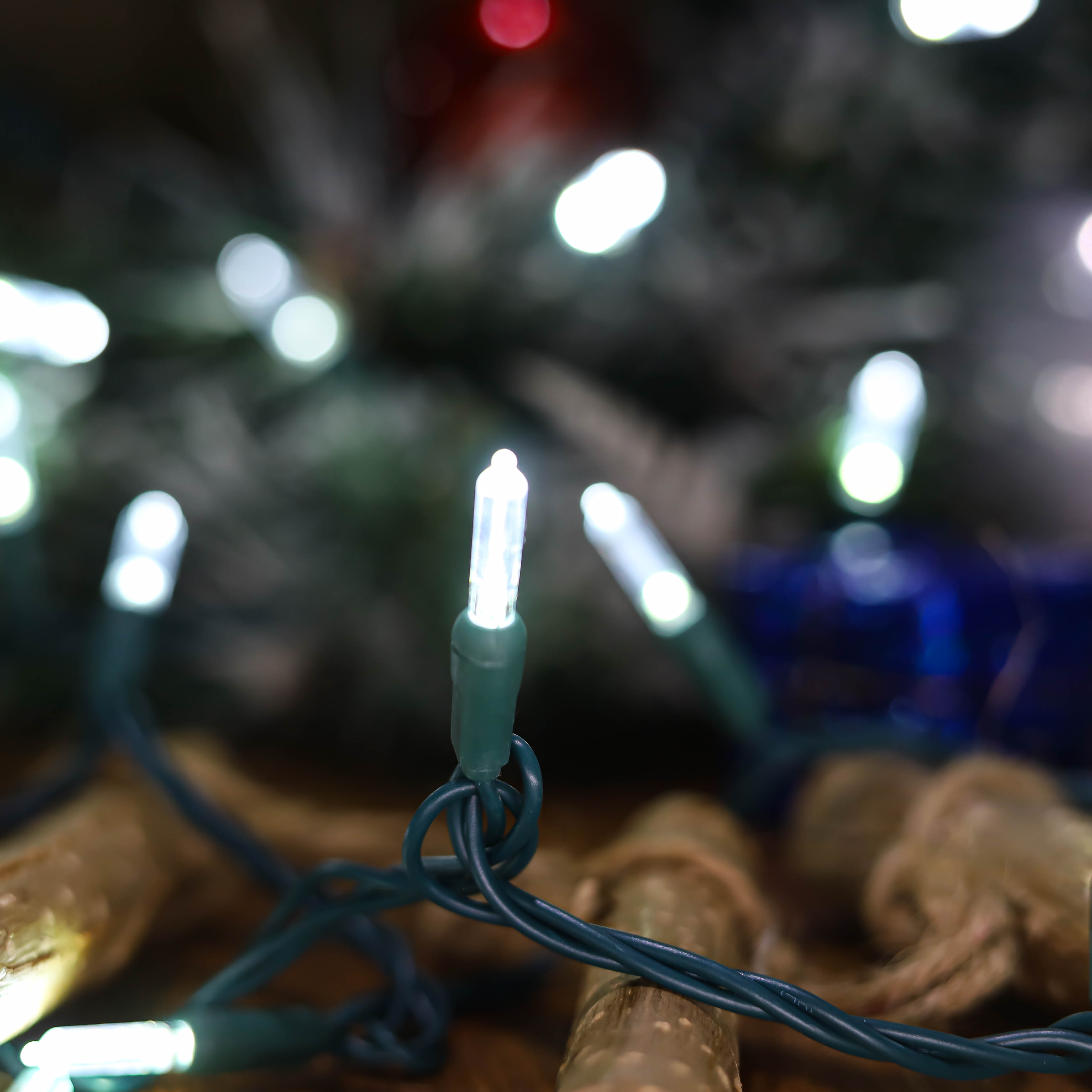 T5 Светодиодные гирлянды UL Холодный белый рождественский светильник для наружного использования