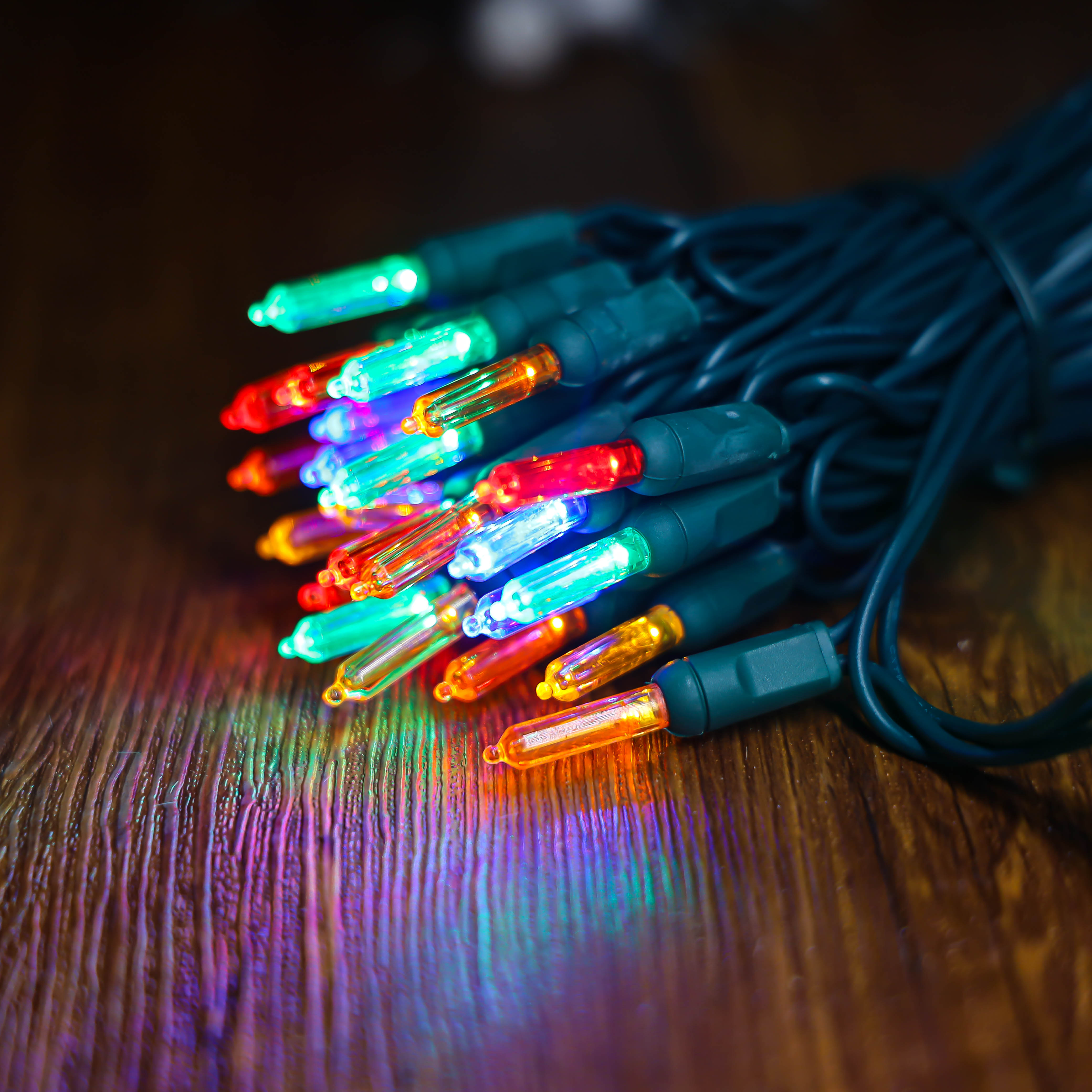 UL T5 Светодиодные рождественские огни Multi String Lights Зеленый проводной светильник водонепроницаемый на открытом воздухе 