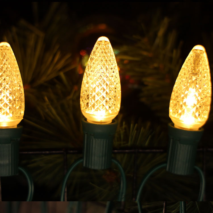 UL Теплые белые водонепроницаемые светодиодные лампы C9 E17 Minleon