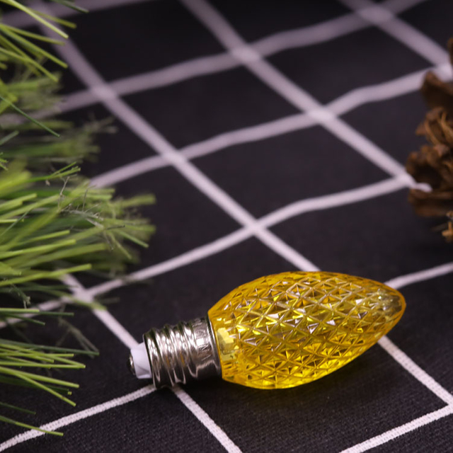 C7 Minleon светодиодные сменные лампы Желтая рождественская лампа UL для наружного использования водонепроницаемая