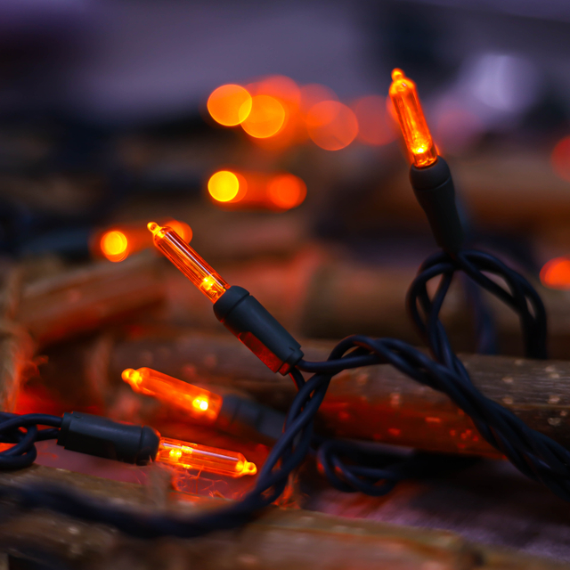 T5 UL Orange Christmas Led String Lights Lights