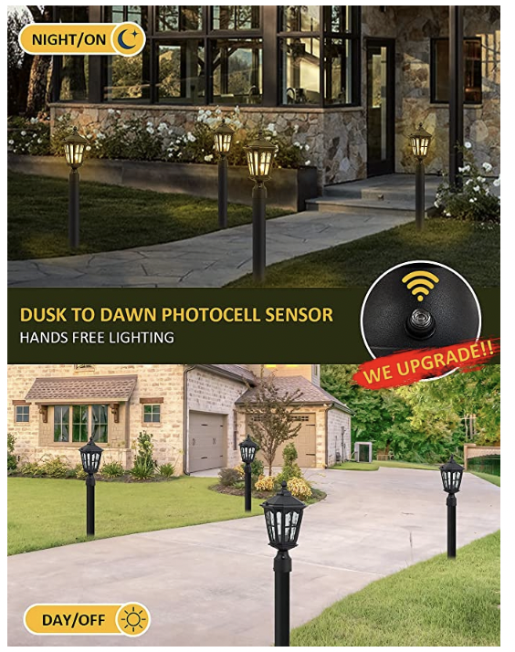 От заката до рассвета уличный фонарь с 3-дюймовым основанием для крепления на пирсе