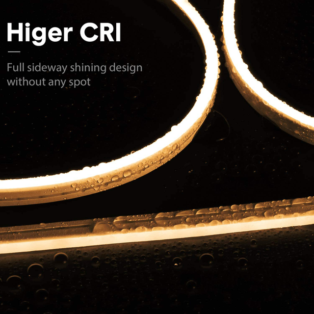 12V теплый белый неоновый свет веревки