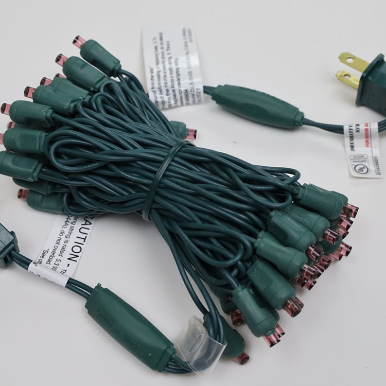 Фиолетовые 5-миллиметровые широкоугольные мини-светодиодные гирлянды для Хэллоуина, сертифицированные UL, водонепроницаемые