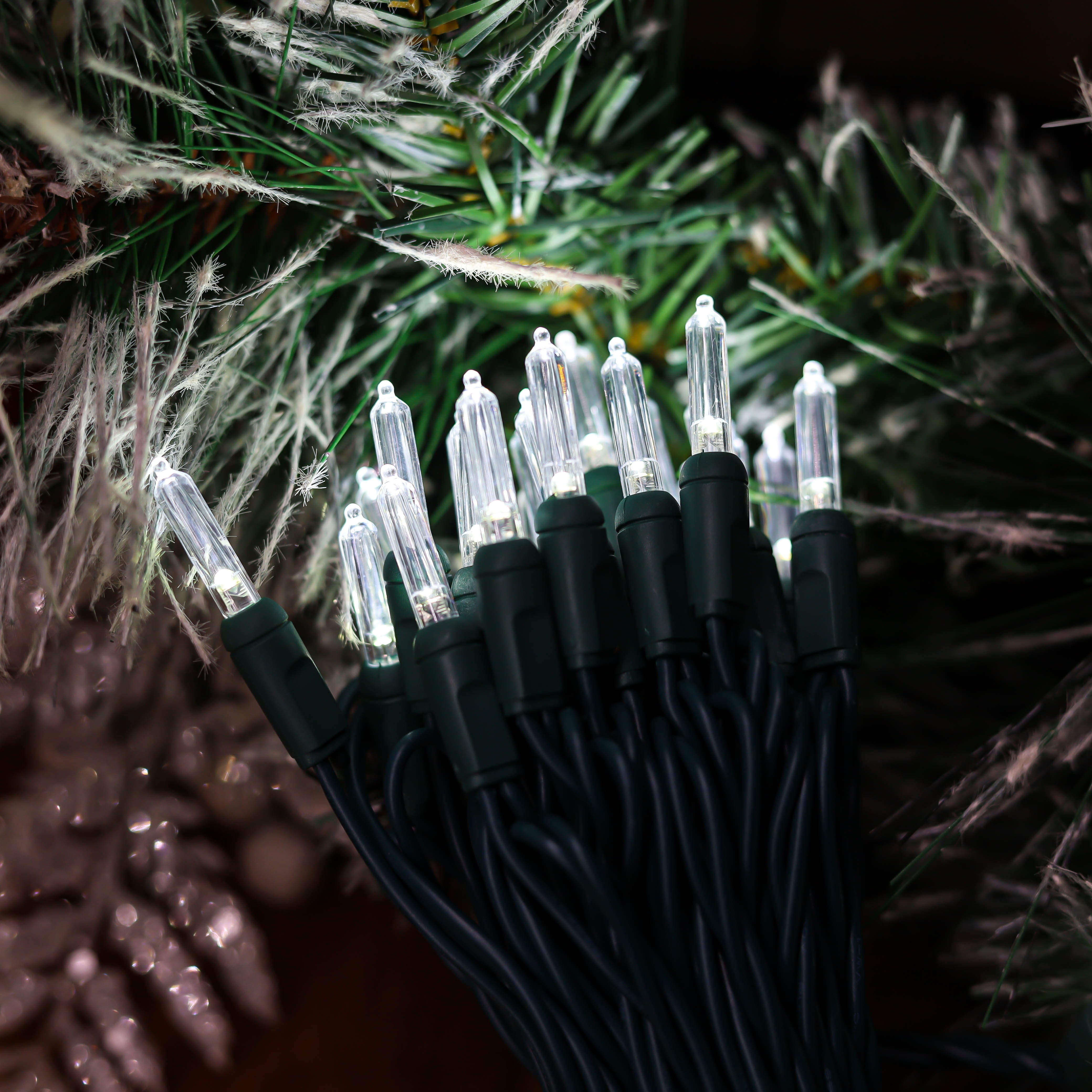 T5 Светодиодные гирлянды UL Холодный белый рождественский светильник для наружного использования