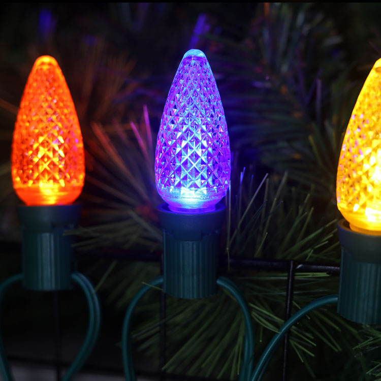 UL C9 Minleon Светодиодные сменные лампы Multi Christmas Bulb