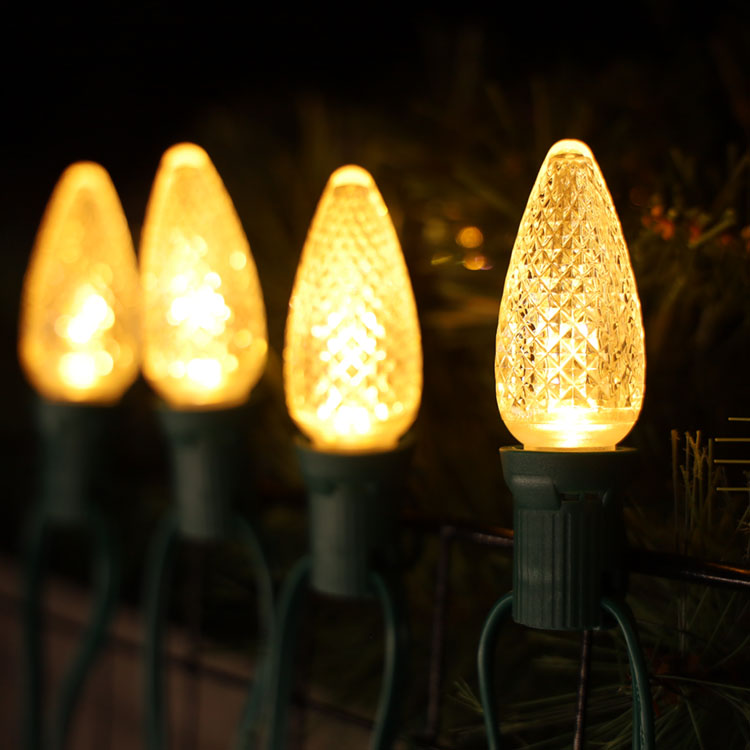 UL Теплые белые водонепроницаемые светодиодные лампы C9 E17 Minleon