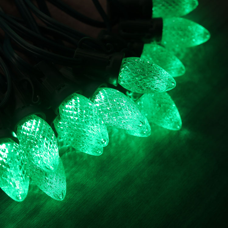 C7 Minleon Светодиодные сменные лампы Зеленая рождественская лампа UL Водонепроницаемая уличная лампа