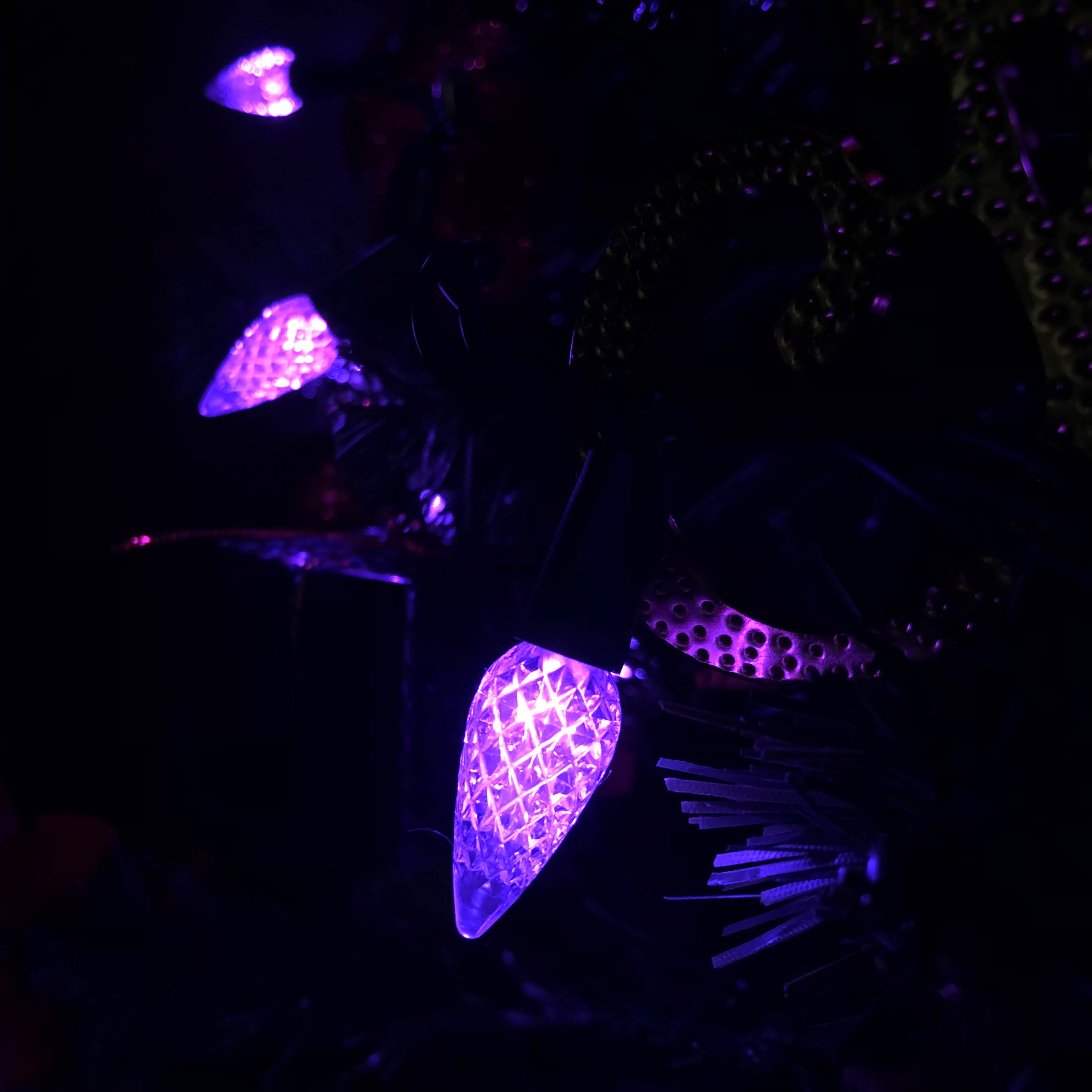 C6 Клубничные светодиодные гирлянды UL Purple Light Set