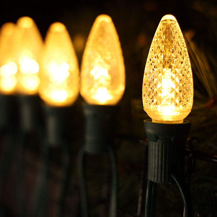 UL Теплые белые водонепроницаемые светодиодные лампы C9 E17 Minleon