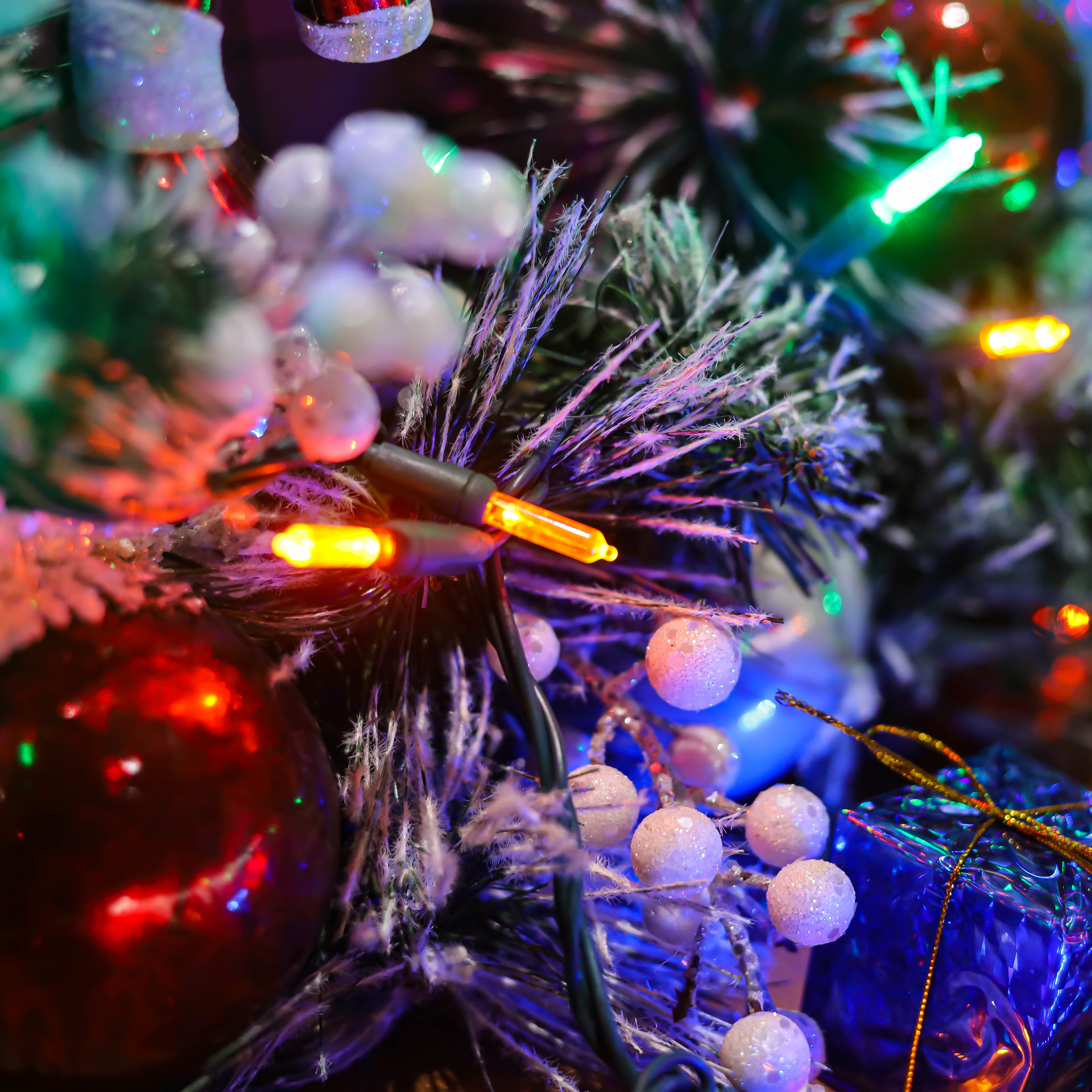 UL T5 Светодиодные рождественские огни Multi String Lights Зеленый проводной светильник водонепроницаемый на открытом воздухе 