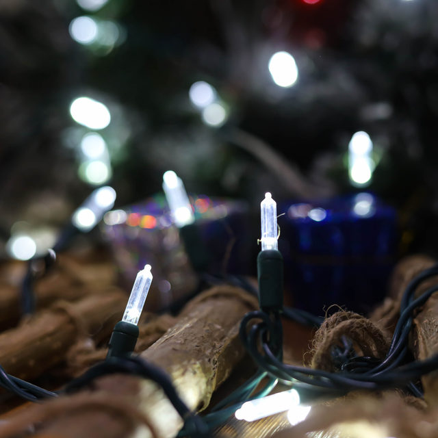 T5 Светодиодные гирлянды UL Холодный белый рождественский светильник для наружного использования