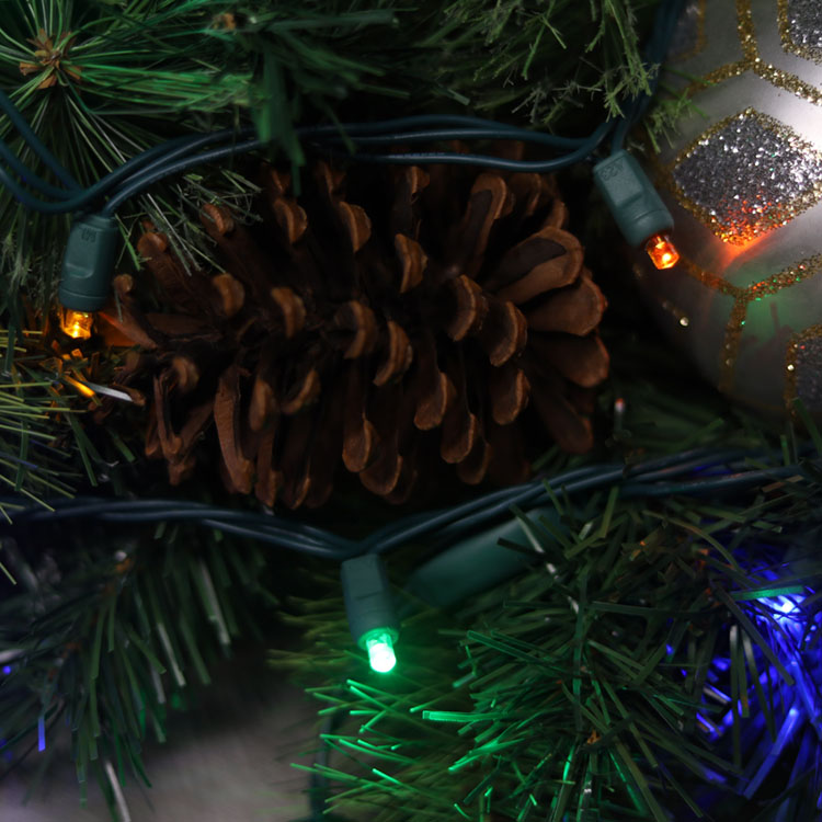 Набор мини-светодиодных гирлянд диаметром 5 мм UL Мульти светодиодные рождественские огни UL