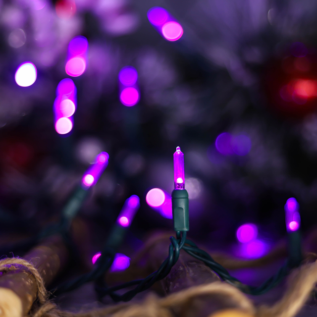 Светодиодные гирлянды UL T5 Фиолетовый рождественский свет Хэллоуинский свет